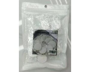 Pack of 10 compressed towels, each 20×20 cm