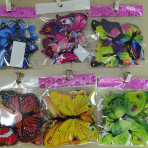 Double-layer magnet with a colorful butterfly design