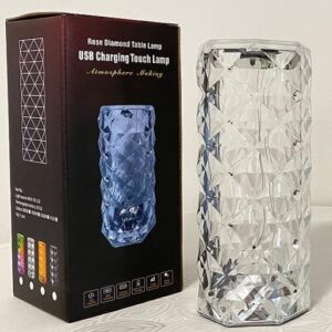 Crystal Table Lamp – Rose Lamp, Large Size