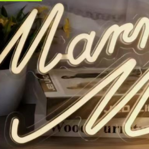 71*15 Marry Me Light Sign