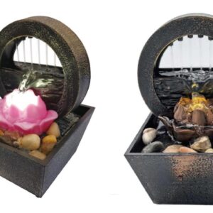 Flowing Water Ornament-L-001: Lotus Flower with Flowing Water