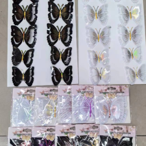 Three-color gold-plated butterfly