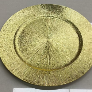 Gold and silver line electroplated plate