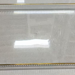 PET transparent plate with border, dimensions 31.5*18.5*2 cm