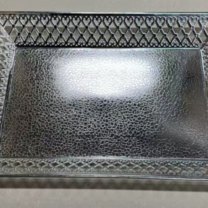 Large electroplated plate, 36*4 cm