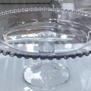 The base of the dot-shaped dessert plate