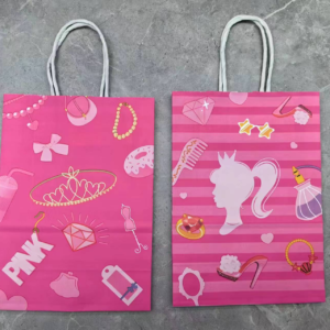 4 small paper bags for girls
