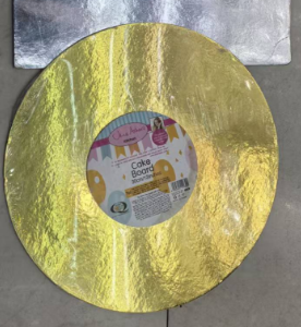 Circular 35# gold and silver cake base mold