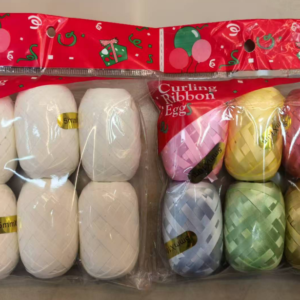 (Six packs) Plain-colored balloon string