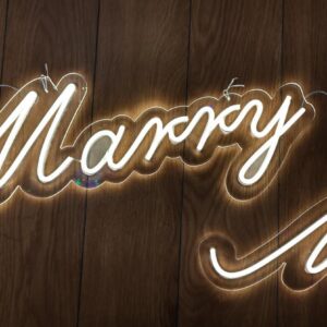 Married to me, the light sign B