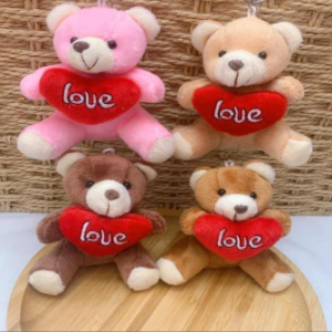 10 cm crystal ultra-soft heart-shaped bear 2363
