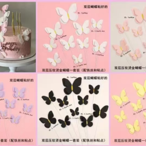 Double-layer DIY butterfly set (10 pieces)