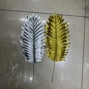 Small golden and silver sunflower leaves