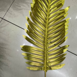 Large, golden-silver sunflower leaves