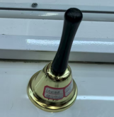 6.5 cm hand-cranked bell, gold