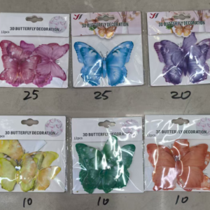 PET colored butterfly