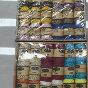 10m colored hemp thread