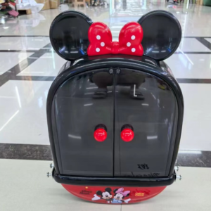 The large ears can be attached to the wall for storage.