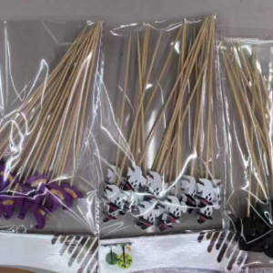 Five types of Halloween bamboo skewers