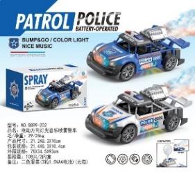 Spray-equipped police car