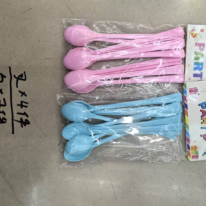 Large blue powder spoon, 12 pieces
