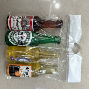 One bottle, one card ornament